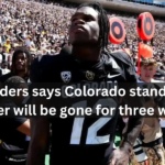 Deion Sanders says Colorado standout Travis Hunter will be gone for three weeks.