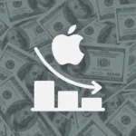 2023 Apple stock growth behind competitors, worst revenue decrease in 20 years