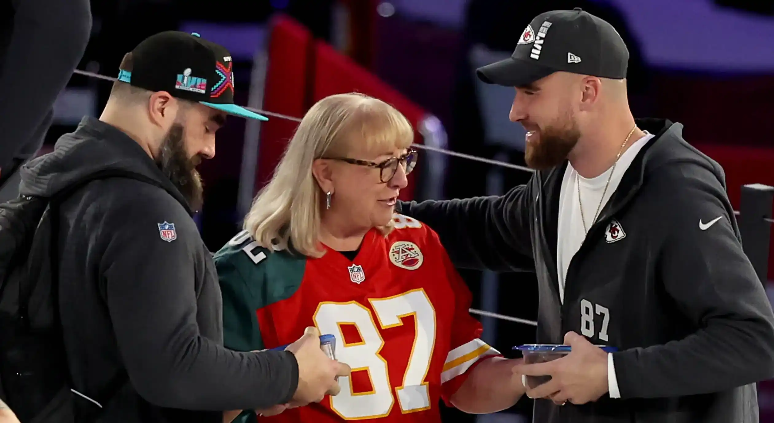 Donna Kelce, Jason's mother, discussed his profession before his retirement.